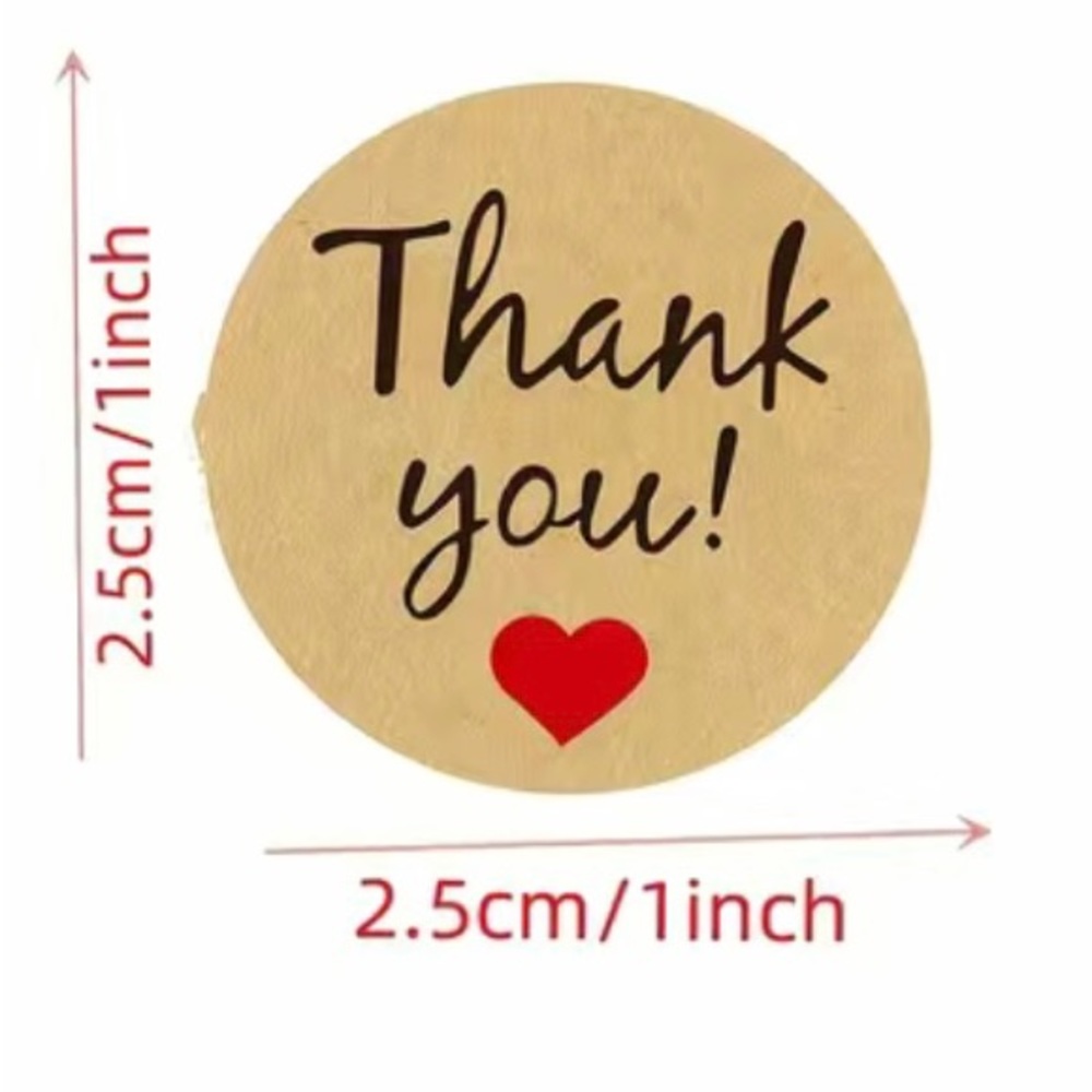 500 Roll of Thank You Stickers - Picture 2 of 4